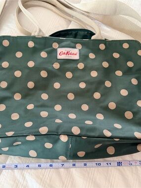 Cath Kidston Blue Tote with Cream Polka Dots